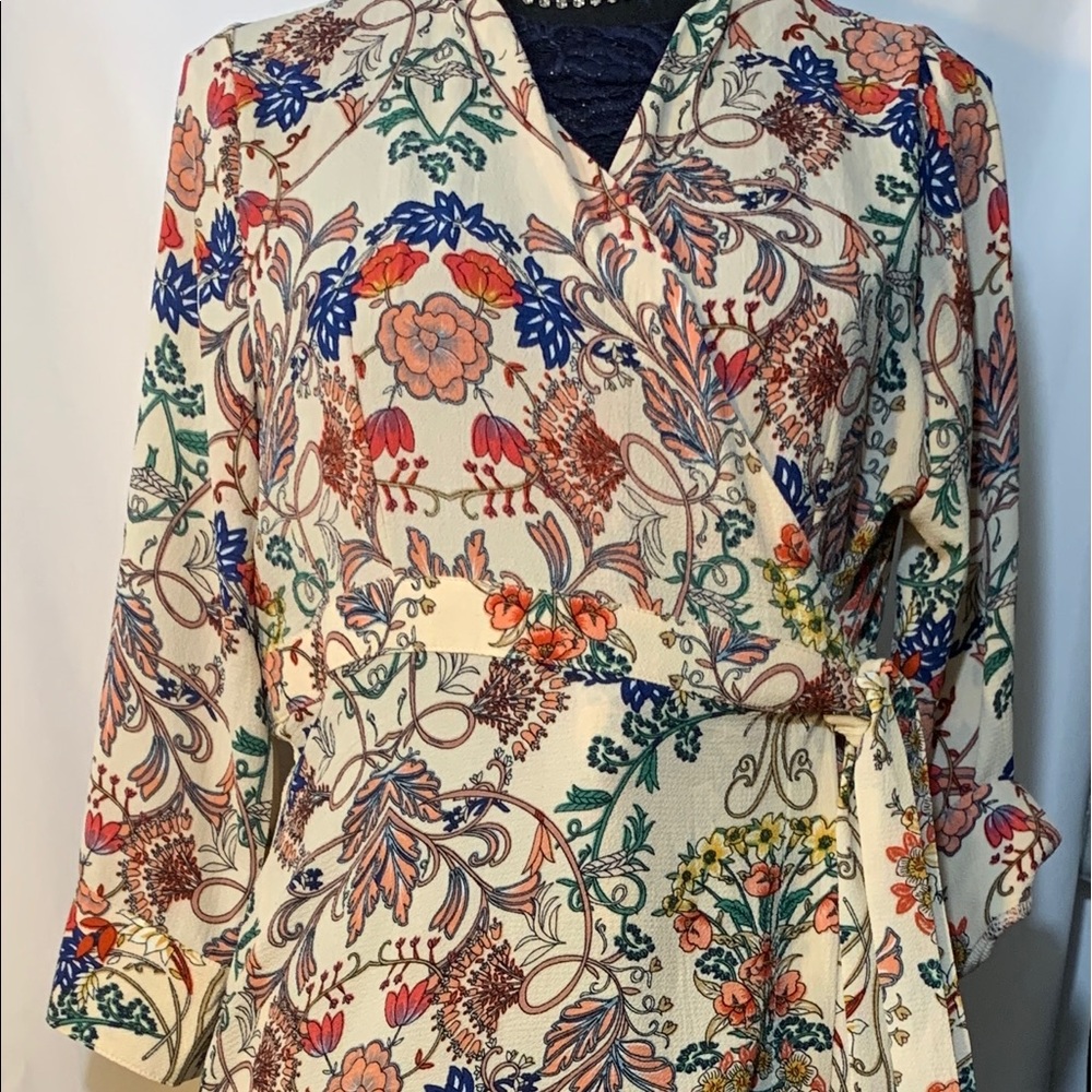 True Floral Wrap Dress by Hayden Los Angeles